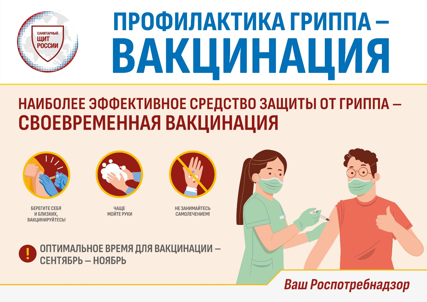 Грипп наступает! Успей привиться!
