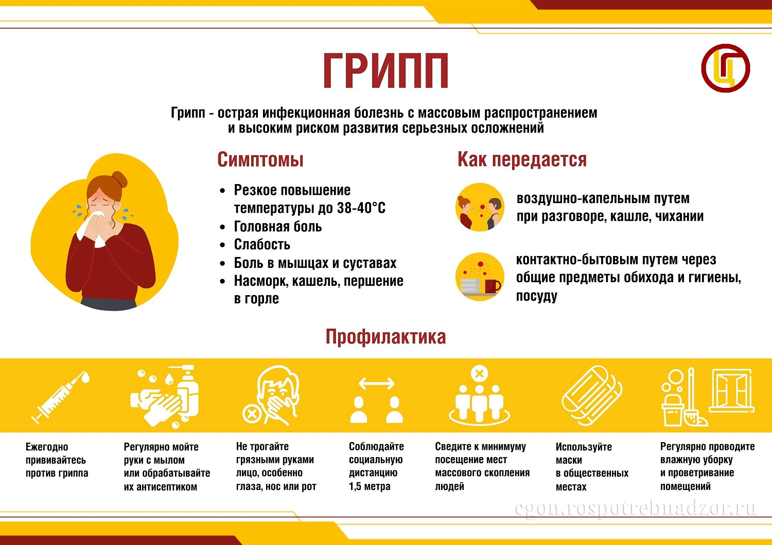 О гриппе и мерах его профилактики
